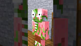 Pigmans Worst Nightmare monsterschool minecraft minecraftanimation pastlives shortsminecraft [upl. by Kendyl]