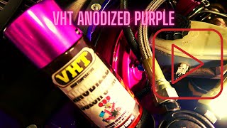 VHT anodized purple painting 2jz parts [upl. by Damicke803]