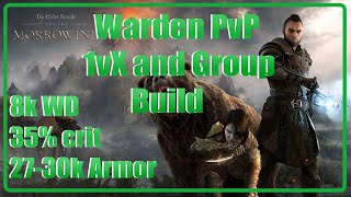 ESO Warden PvP Build quotNatures Warriorquot  Necrom [upl. by Ahcropal]