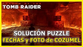 FOTO de COZUMEL Solución al Puzzle de la puerta con Fechas ocultas en Shadow of the Tomb Raider [upl. by Beffrey]