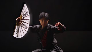 Yan Xis mesmerizing wushu fan performance  Regraded amp Rescored [upl. by Cida475]