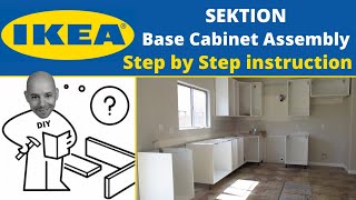 IKEA Kitchen Cabinets  IKEA Sektion Step by Step Assembly Instruction DIY Kitchen Series [upl. by Fatima]