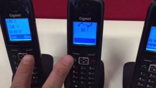 Internal call transfer Gigaset A510 Ip phone [upl. by Martie44]