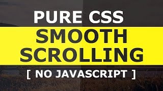 Pure CSS3 Smooth Scrolling To A DIV OnClick  No Javascript  Pure Html5 and CSS3 Tutorial [upl. by Ilime]