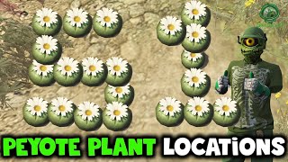 UPDATED All 51 Land Peyote Plant Locations GTA Online [upl. by Annehcu]