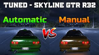 Tuned Nissan Skyline GTR R32  Automatic vs Manual  Need for Speed Carbon [upl. by Quince]