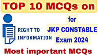 RTI Act 2005 important MCQs RTI act 2005 [upl. by Nereus855]