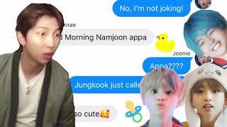 BTS Texts ThE mAkNaEs WeRe TuRnEd InTo cHiLdReN [upl. by Limhaj]