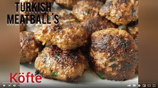 Turkish Kofte Recept  Traditionele Turkish Meatballs 😋 kofte turkishkofta turkishMeatballs [upl. by Olimpia643]