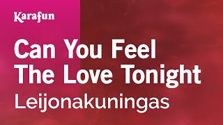 Can You Feel the Love Tonight  The Lion King  Karaoke Version  KaraFun [upl. by Annayar249]