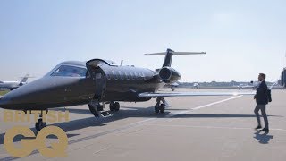 Learjet 75 private jet review with Stratajet  British GQ [upl. by Neetsirk]