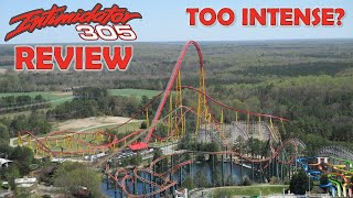 Intimidator 305 Pantherian Review Kings Dominion Intamin Giga Coaster  Is it too Intense [upl. by Georgy]