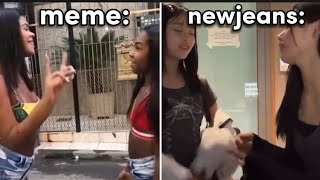 NewJeans Imitates Viral ETA Meme [upl. by Adaha276]