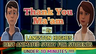 Thank You Maam by Langston Hughes  NEW 2020 with subtitlesENGLISH   Best Animated Story [upl. by Wyatan]