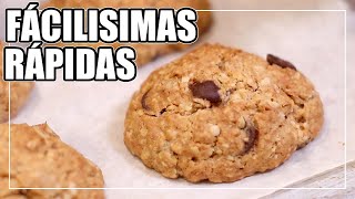 Galletas de AVENA Fáciles Rápidas y DELICIOSAS [upl. by Wanyen]