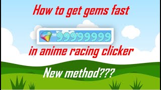 how to get gems in anime racing clicker  Anime Race Clicker [upl. by Euhc616]