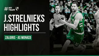 Janis Strelnieks highlights  Zalgiris  AS Monaco  20211215 [upl. by Atnahs]