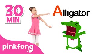 ABC Dance with Pinkfong  Phonics Song   Compilation  Pinkfong Videos for Children [upl. by Arty]