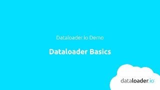 Dataloader Basics [upl. by Zelde]