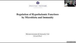 quotRegulation of hypothalamic functions by the microbiotaquot by Dr Gerard Eberl [upl. by Ahtanoj]