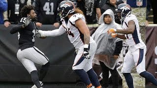 Michael Crabtree vs Aqib Talib Fight  Broncos vs Raiders  NFL [upl. by Tiny]