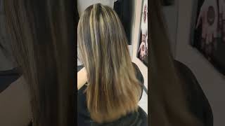 Hair streaks  lowlights  how to do foil streaking shorts [upl. by Chelton201]