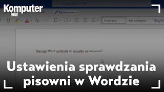 Word podkreśla wszystko na czerwono Tak zmienisz lub wyłączysz ustawienia sprawdzania [upl. by Etnwahs]