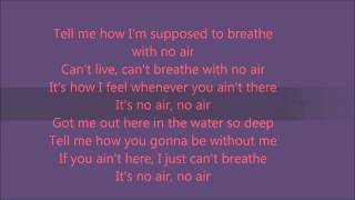 Jordin Sparks feat Chris Brown  No Air Lyric Video [upl. by Aisital]