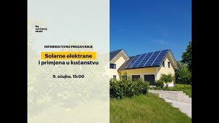 Predavanja Na sunčanoj strani  Solarne elektrane i primjena u kućanstvu [upl. by Anyd]