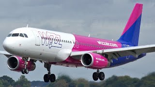 Wizzair London Luton Plane Spotting Airbus A320 Sharklets Wizz Air Wizzcom Hungary Airplanes [upl. by Anahs]