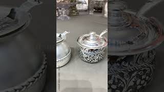 Silver Ghee Pots Crafted with 925 Pure Silver [upl. by Ahsiekram860]