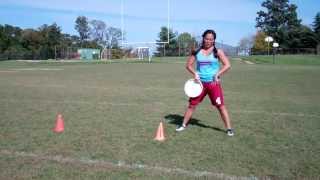 Ultimate Frisbee Throwing Cone Drill [upl. by Berardo]