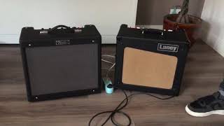 Fender Blues Junior IV versus Laney Cub12R 15W amp [upl. by Rosemonde]