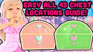 EASY ALL 43 Chest Locations In Royale High Guide Starting Over Episode 2 [upl. by Ias]