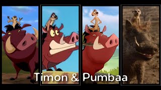 Timon and Pumbaa Evolution in Movies amp Shows [upl. by Dorcia]