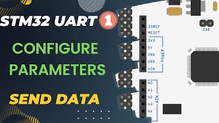 STM32 UART 1  How to configure Parameters  Send Data [upl. by Enimassej]