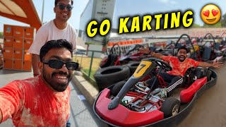 Go Karting Kari First Time 😍  Vibhu Varshney [upl. by Fabron645]