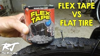 Fix A Flat Tire With Flex Tape Will It Work [upl. by Arni]