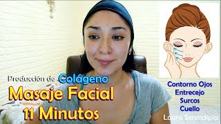 Masaje REAFIRMANTE Promueve COLÁGENO 💕💆 Antiestrés Colaggen Facial Full massage [upl. by Dorison596]