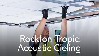 Discover Rockfon Tropic The acoustic ceiling tile with Class A sound absorption [upl. by Aufmann747]