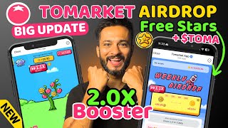 Tomarket 20x Boost Airdrop Weekly  Earn More STARS on Tomarket  Tomarket Airdrop Withdrawal Now [upl. by Htiel]