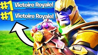 DOUBLE TOP 1 AVEC THANOS SUR FORTNITE  Fortnite Battle Royale [upl. by Yehc]