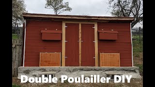 Grand poulailler double en palettes [upl. by Arvell349]