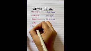 CoffeeGuide education english coffee knowledge gk viralshort vocabulary englishlanguage [upl. by Avin]