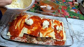 Lasagna Using Barilla Oven Ready Lasagna [upl. by Verlie]