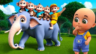 The Sneezing Song New Compilation  Five Little Monkeys  Nursery Rhymes and Kids Songs  Baby Bobo [upl. by Onaivlis]