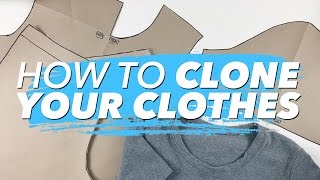 How to Make Patterns from Your Clothes CLONE YOUR WARDROBE  WITHWENDY [upl. by Couq945]