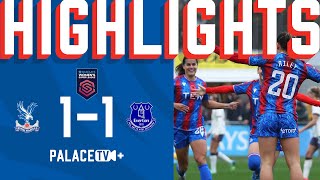 A GOAL 30 SECONDS FROM KICK OFF 🤯🔥  Palace 1  1 Everton  WSL Highlights [upl. by Elyse]