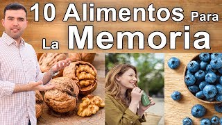 Comidas Para La Memoria Y Función Cerebral  10 Mejores Alimentos Para El Cerebro Y La Memoria [upl. by Alexandria]