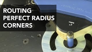 Routing Curved Corners with a Jig [upl. by Mcgurn]